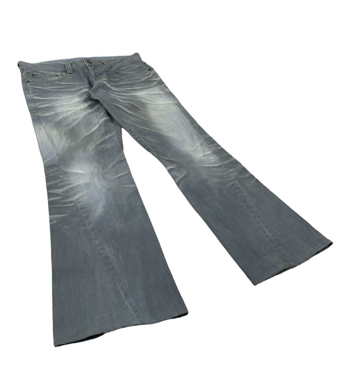 パンツ TORNADO MART white washd flare denim Tornado Mart Japan Flare Jeans