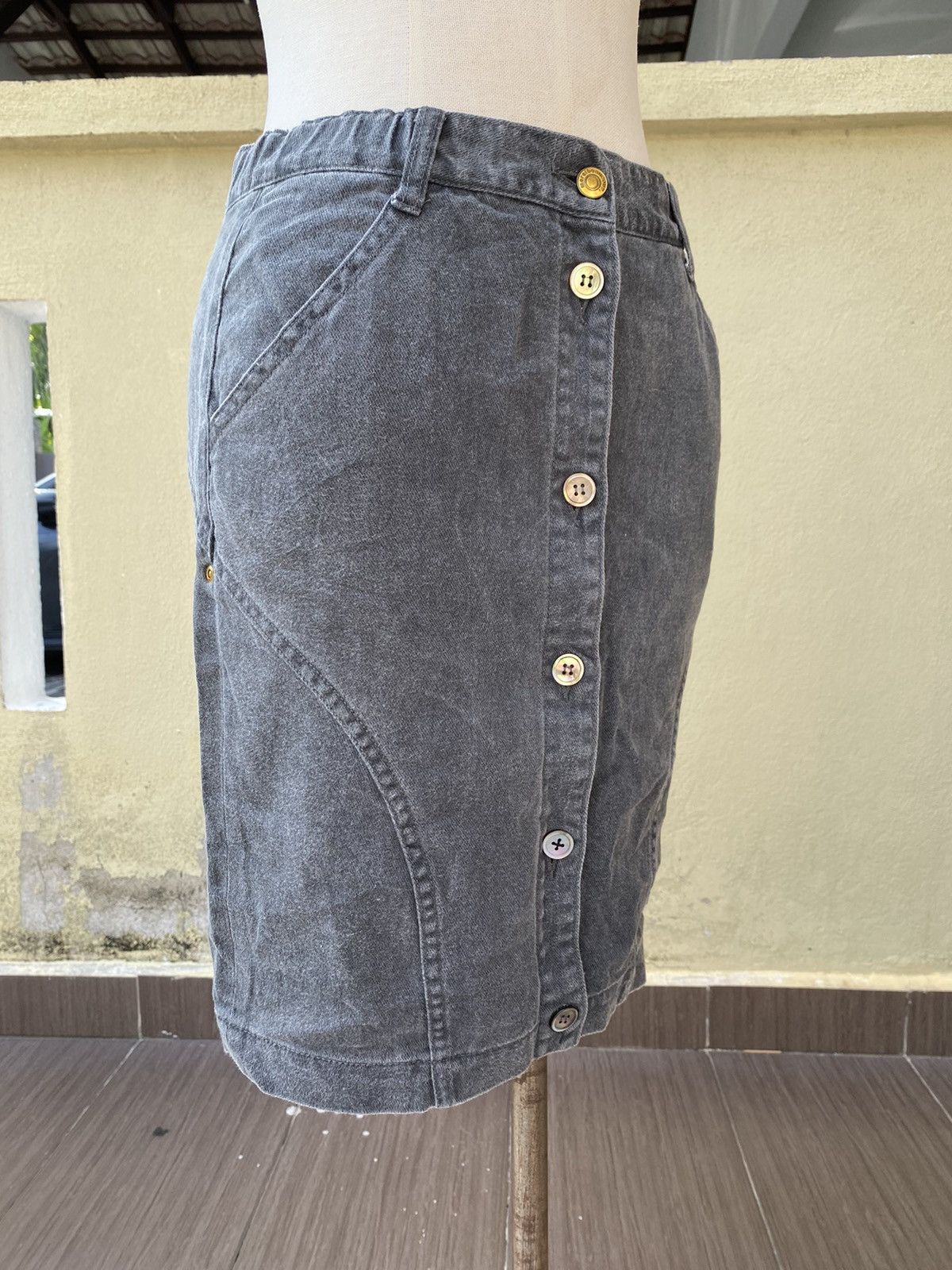 Issey Miyake denim skirt Size 29" - 6 Thumbnail