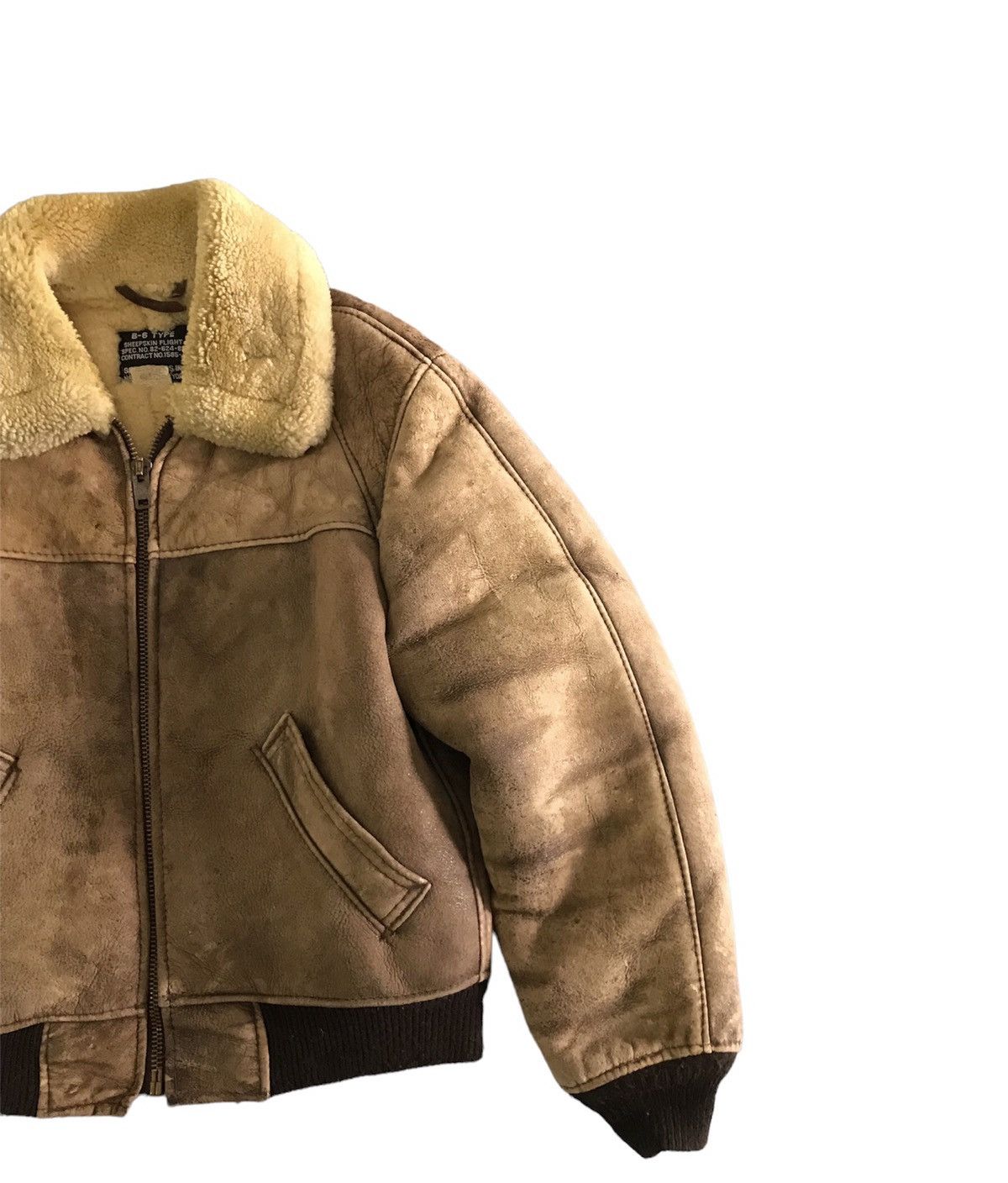 ま*と様 80s schott B-6 real mouton flight j ま*と様 80s schott B-6 real mouton flight j - メルカリ