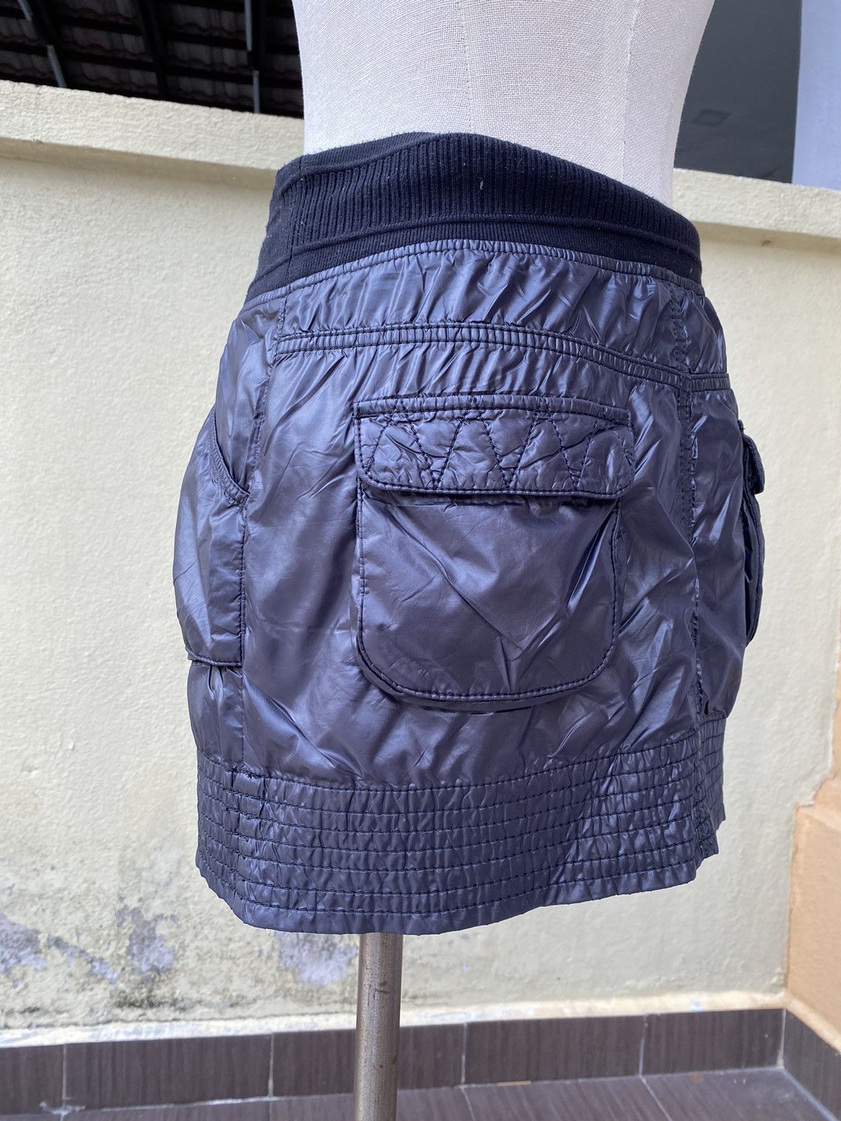 double standard black skirt