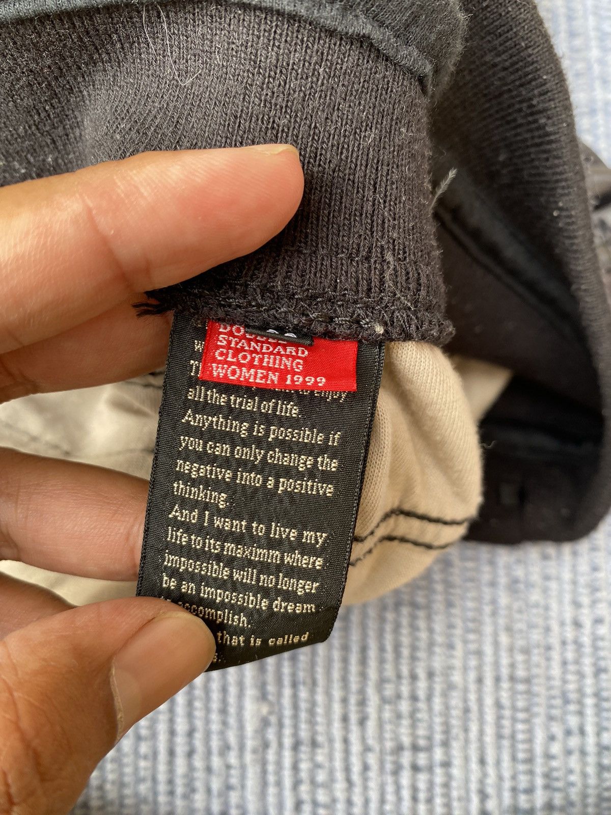 double standard black skirt