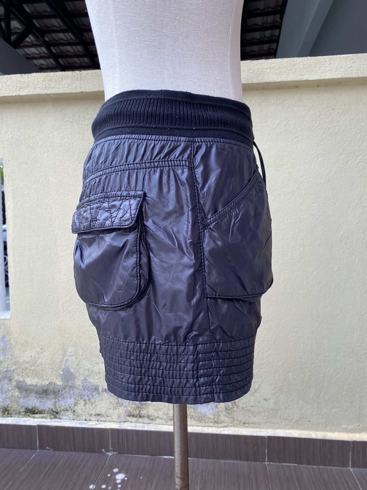 double standard black skirt