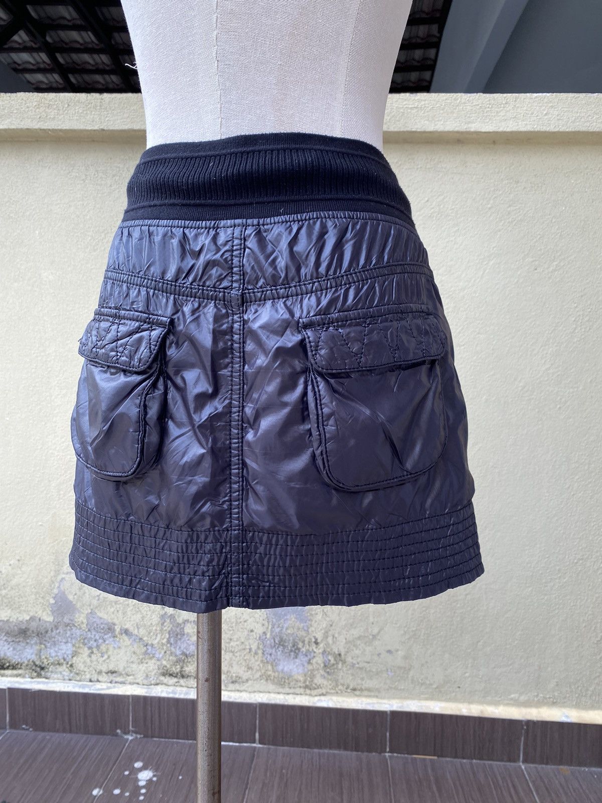 double standard black skirt