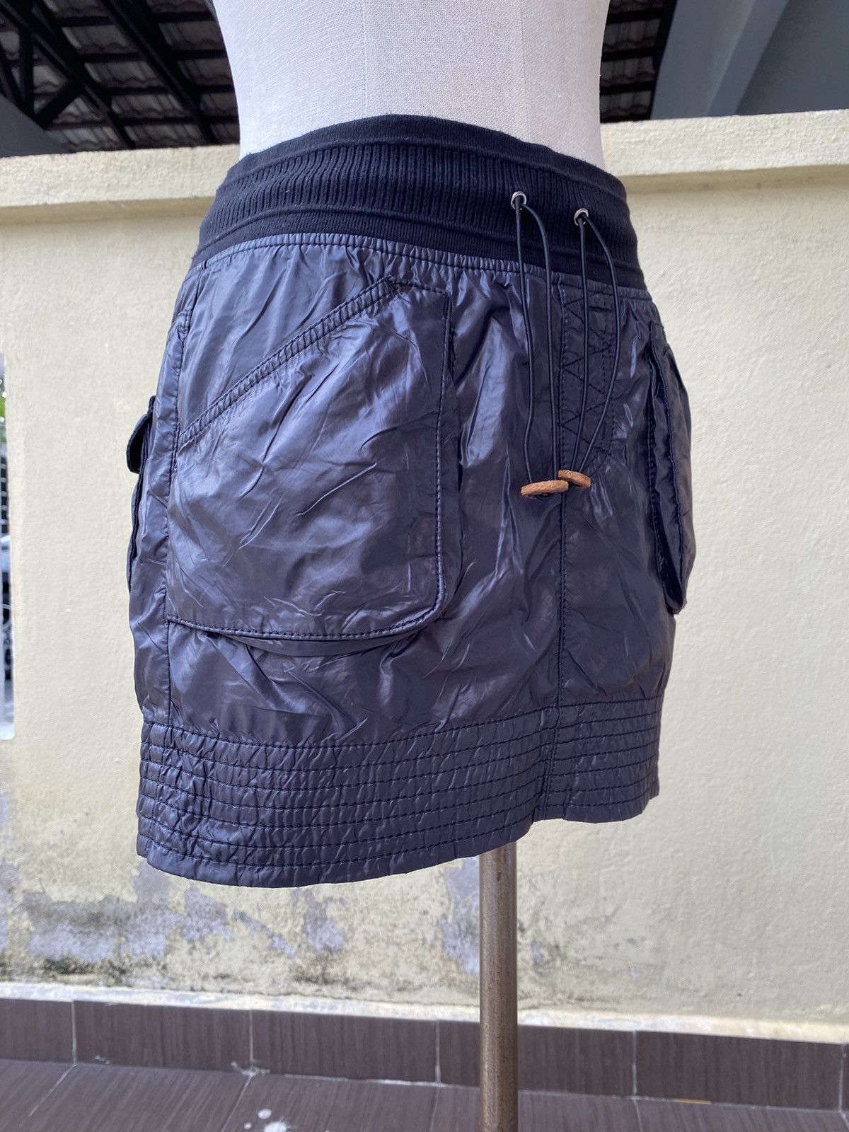 double standard black skirt