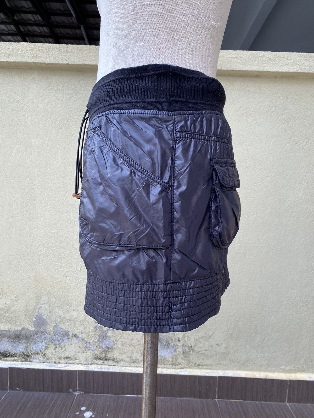 double standard black skirt