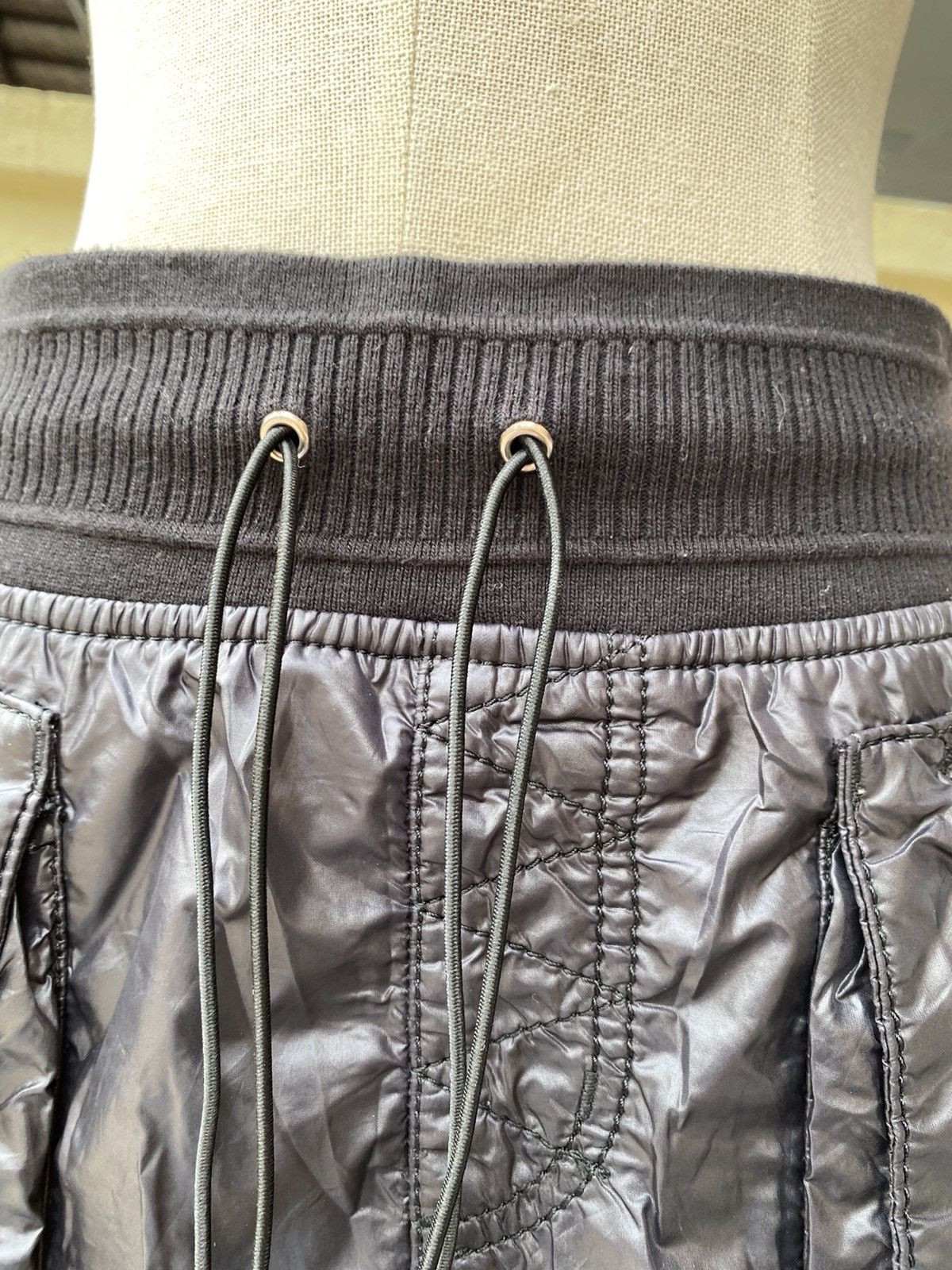 double standard black skirt