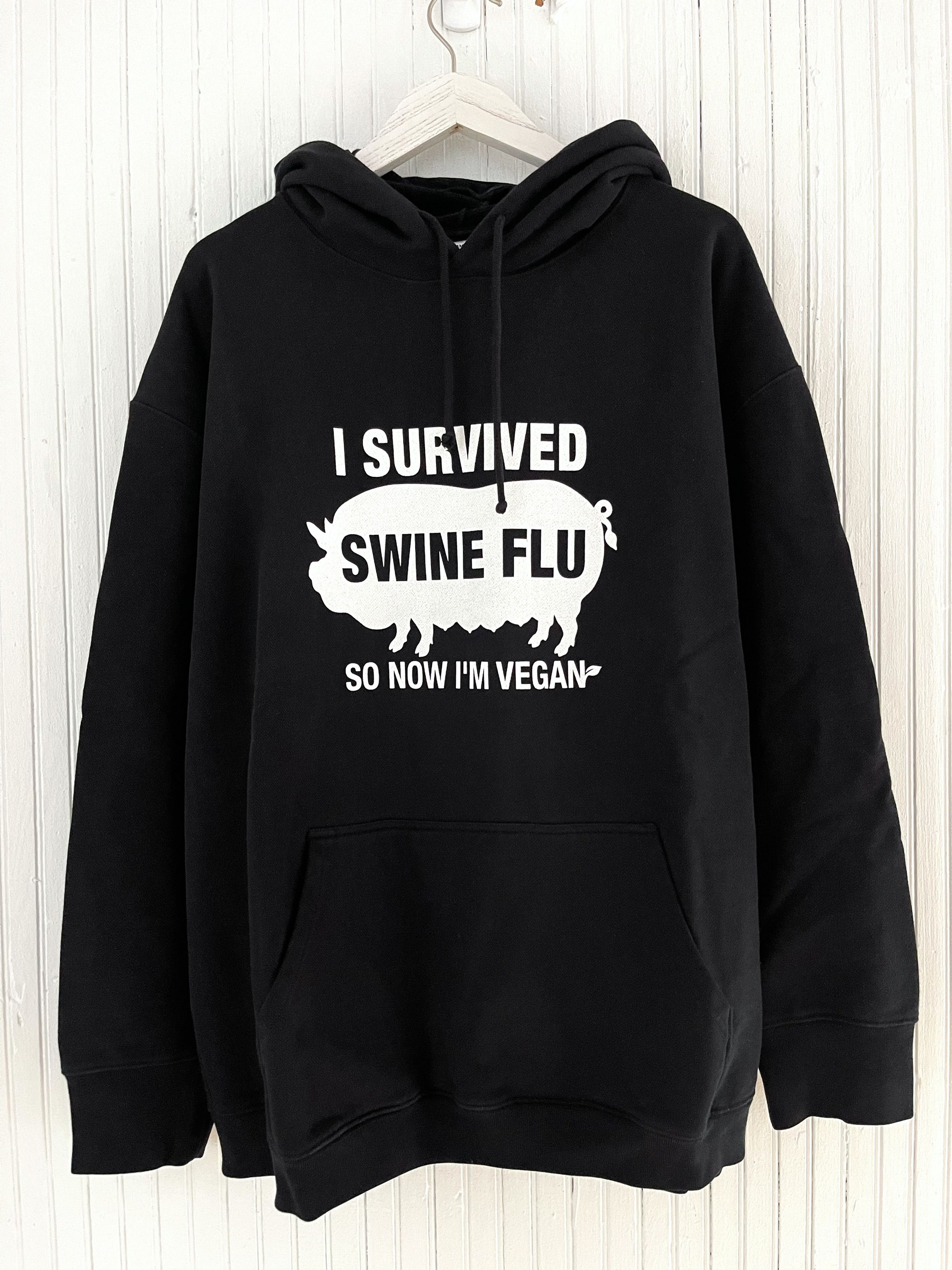 Demna FW19 Runway Swine Flu Vegan Pig Mask Hoodie (XL)