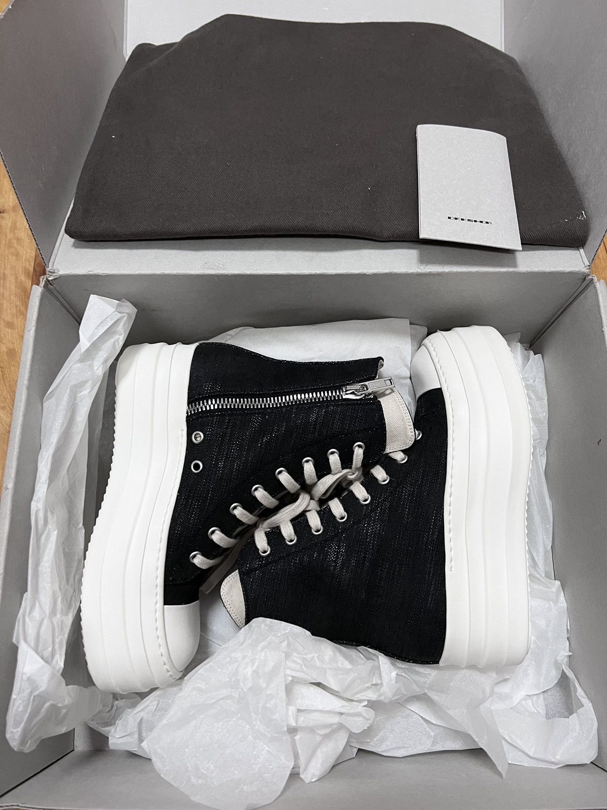 Rick Owens Drkshdw Rick owens drkshdw double bumper ramones Size US 6 / IT 36 - 10 Thumbnail