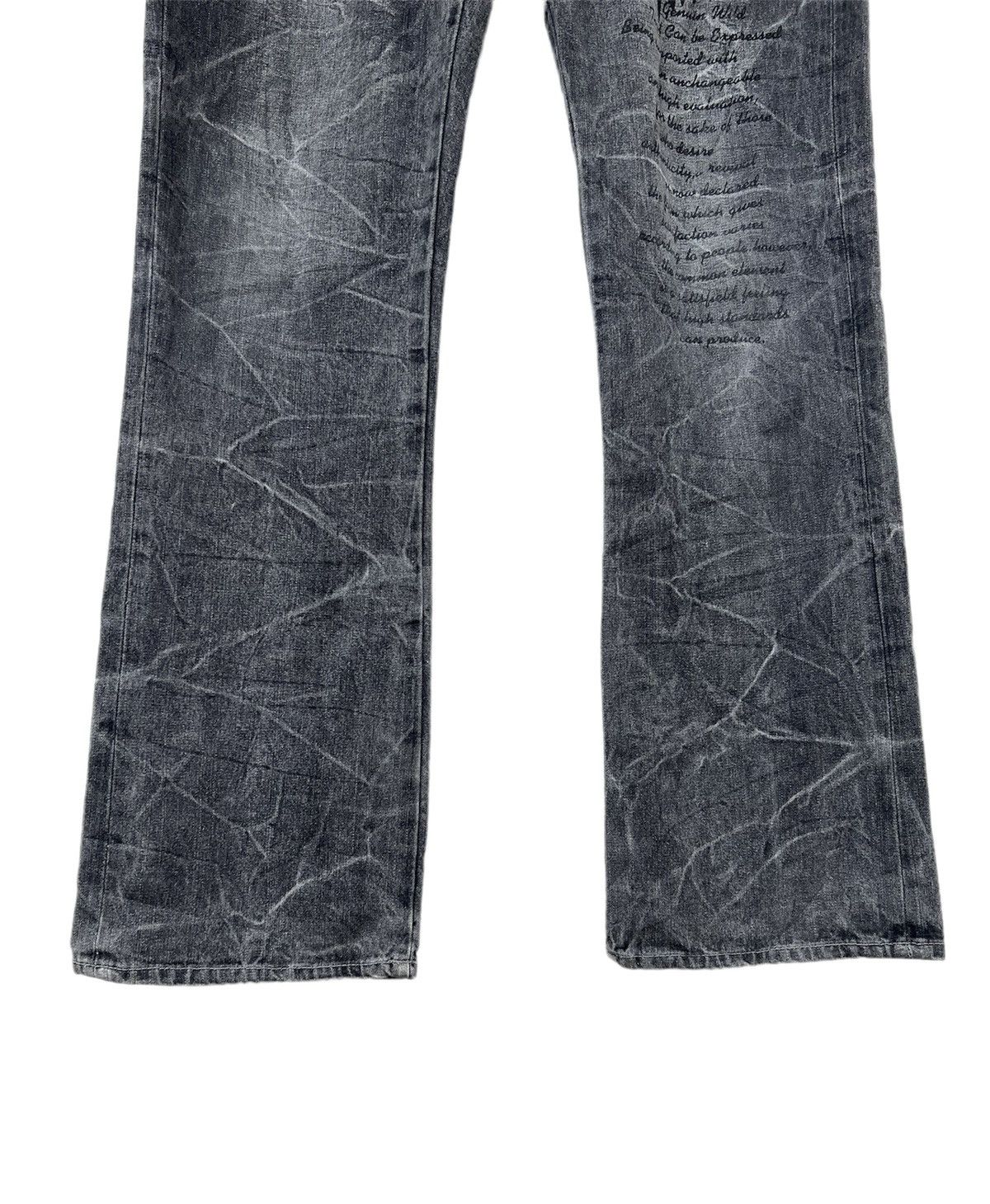 Japanese Brand Wild Life Skull Bones Denim Jeans Size US 32 / EU 48 - 7 Thumbnail
