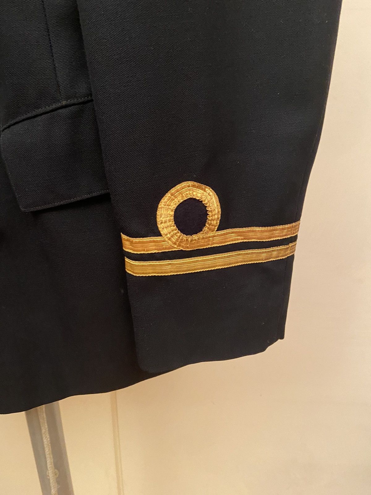 Vintage Vintage Navy Military Blazer Size US L / EU 52-54 / 3 - 2 Thumbnail