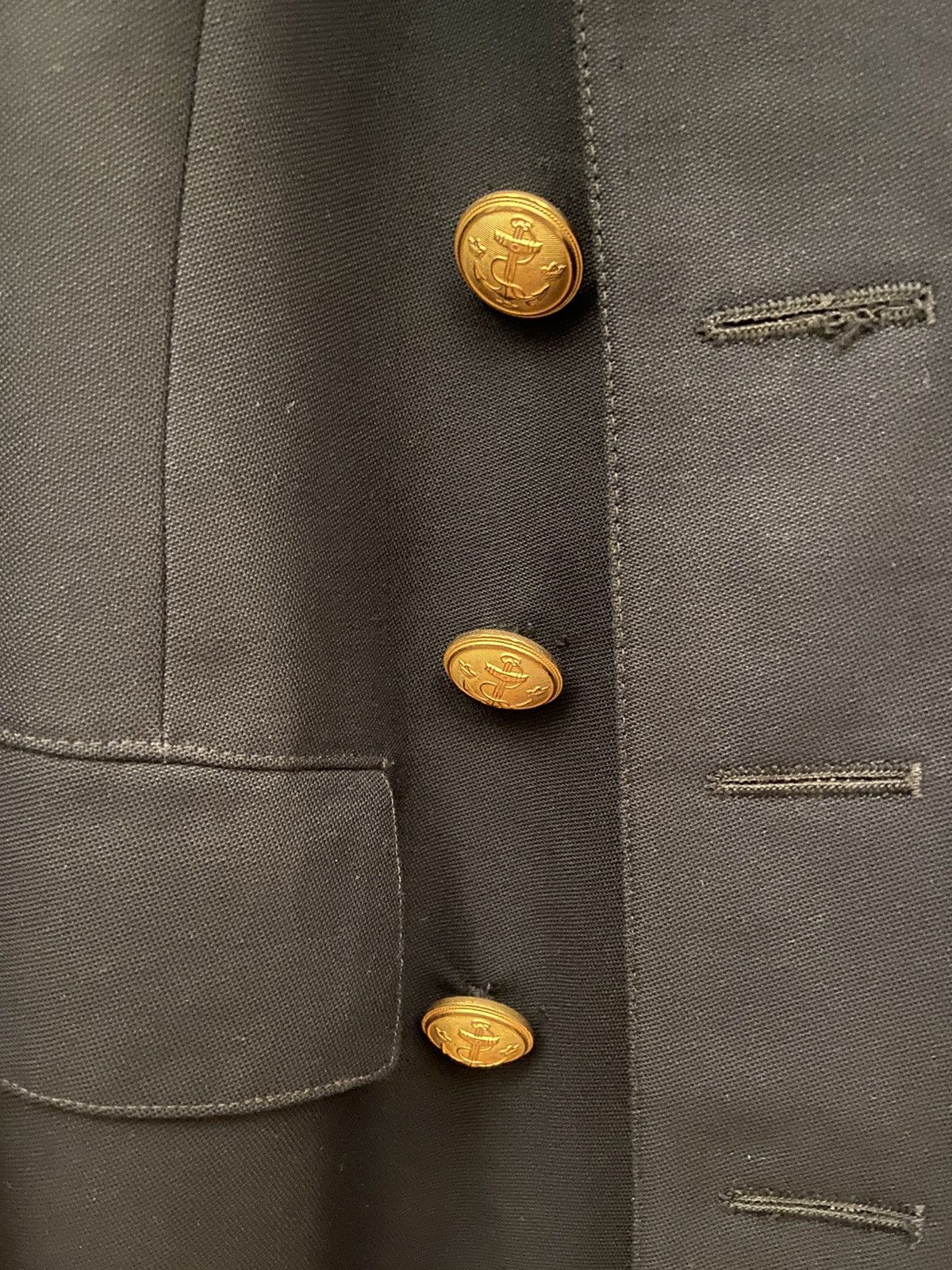 Vintage Vintage Navy Military Blazer Size US L / EU 52-54 / 3 - 3 Thumbnail