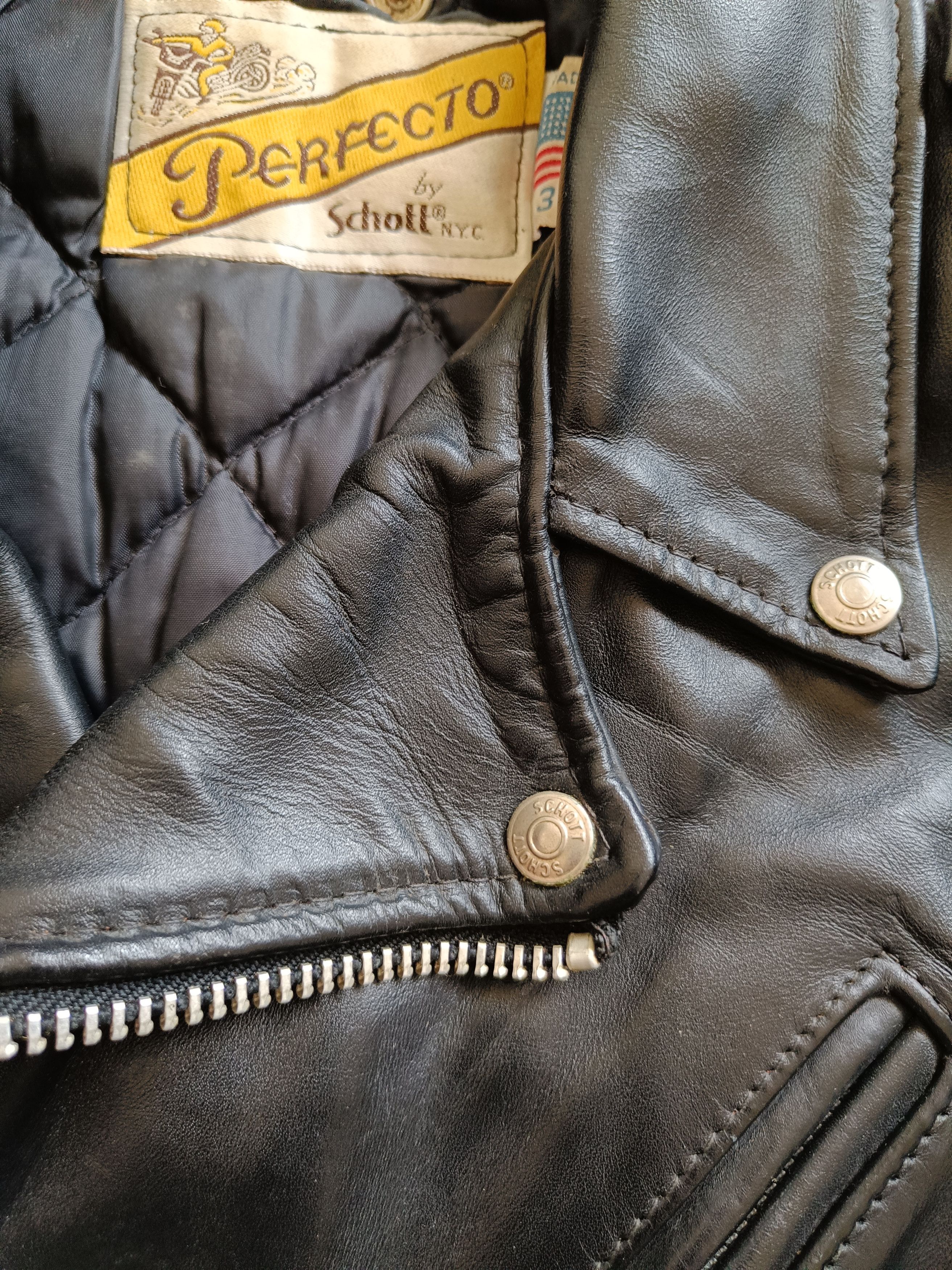 Schott 🔥Vintage SCHOTT PERFECTO 618 N.Y.C Bikers Leather Jacket Size US S / EU 44-46 / 1 - 6 Thumbnail