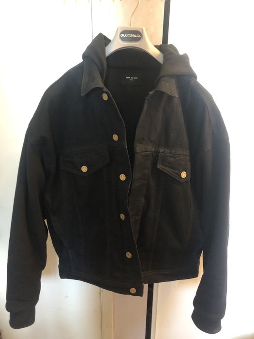 Fear of God Fear of God Fifth Collection Selvedge Hooded Denim Jacket ...