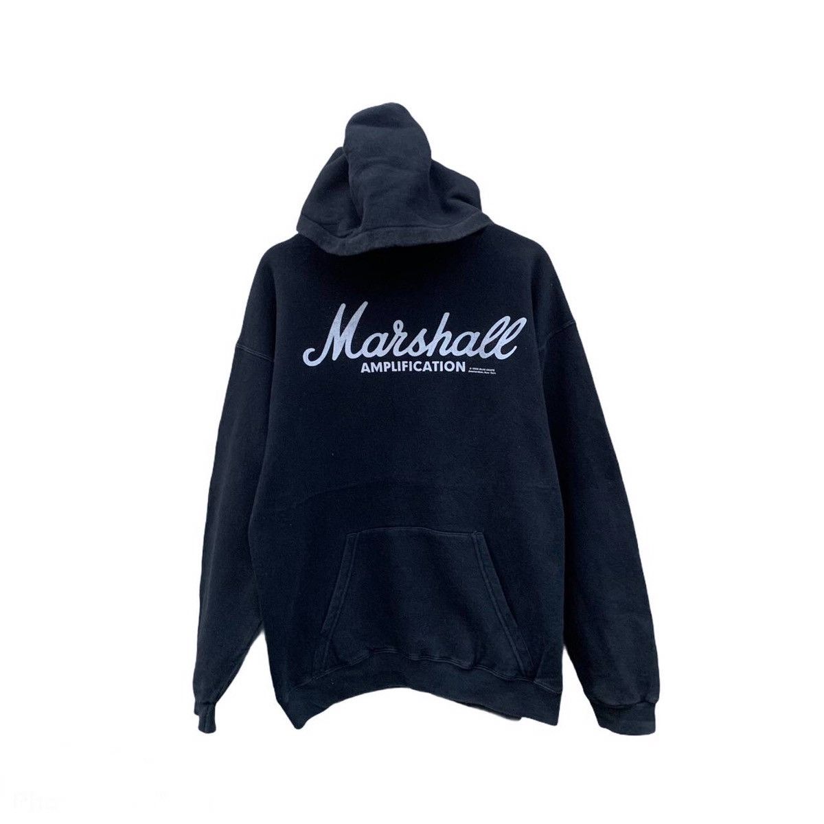 Vintage Vintage 90s Marshall Amplification Hooded Pullover Size US M / EU 48-50 / 2 - 1 Thumbnail