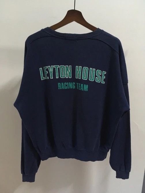 Vintage 1990s Vtg Leyton House Racing Spell Out Crewneck Pullover Size US L / EU 52-54 / 3 - 6 Thumbnail