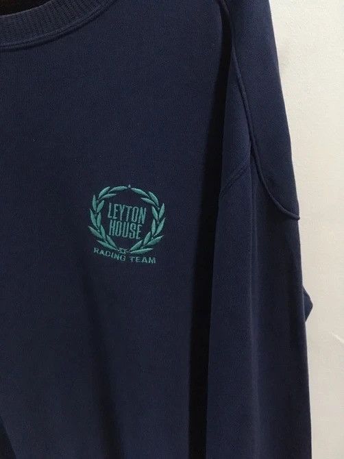 Vintage 1990s Vtg Leyton House Racing Spell Out Crewneck Pullover Size US L / EU 52-54 / 3 - 4 Thumbnail