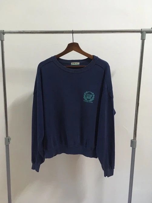 Vintage 1990s Vtg Leyton House Racing Spell Out Crewneck Pullover Size US L / EU 52-54 / 3 - 2 Thumbnail