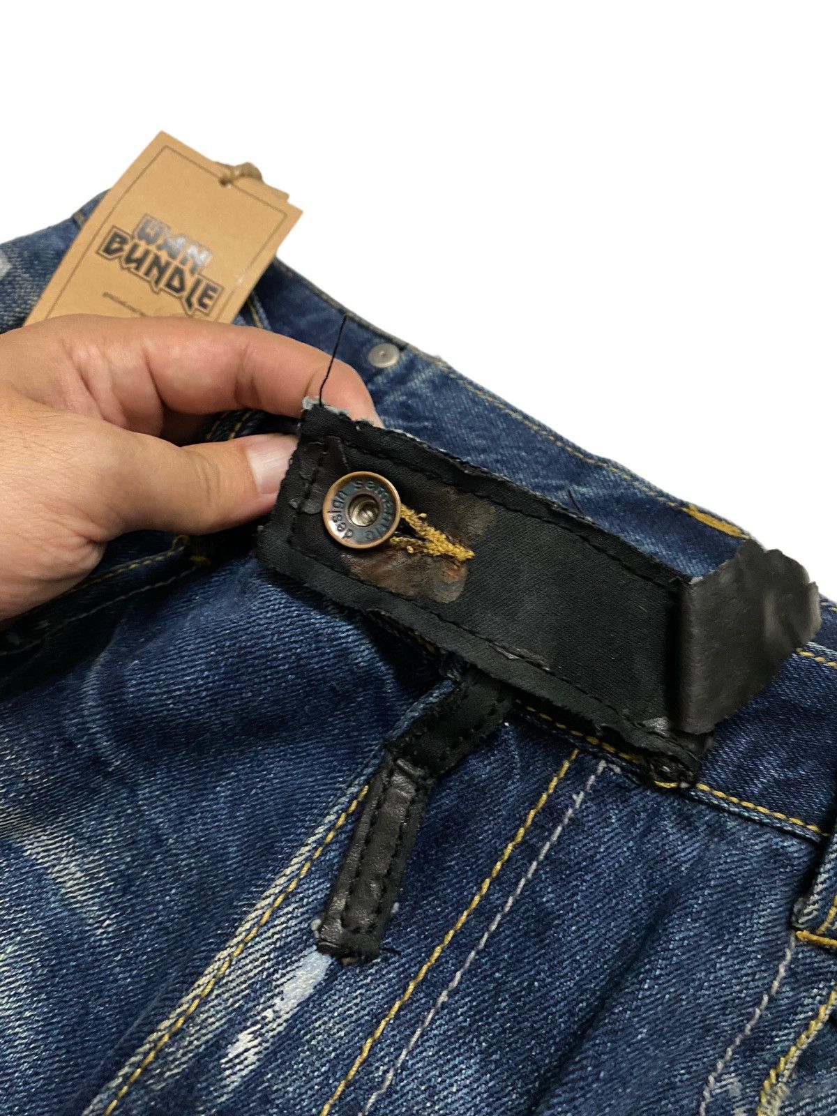 Japanese Brand Semantic Design Multipockets Bondage Punk Style Jeans Size US 31 - 6 Thumbnail