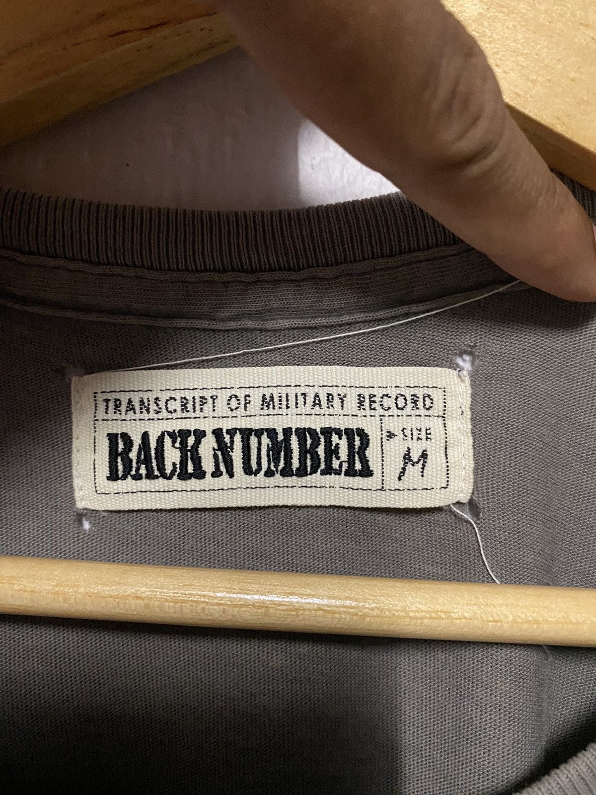 Designer × Japanese Brand THRASHED Back Number Big Print Tshirt Size US M / EU 48-50 / 2 - 4 Thumbnail