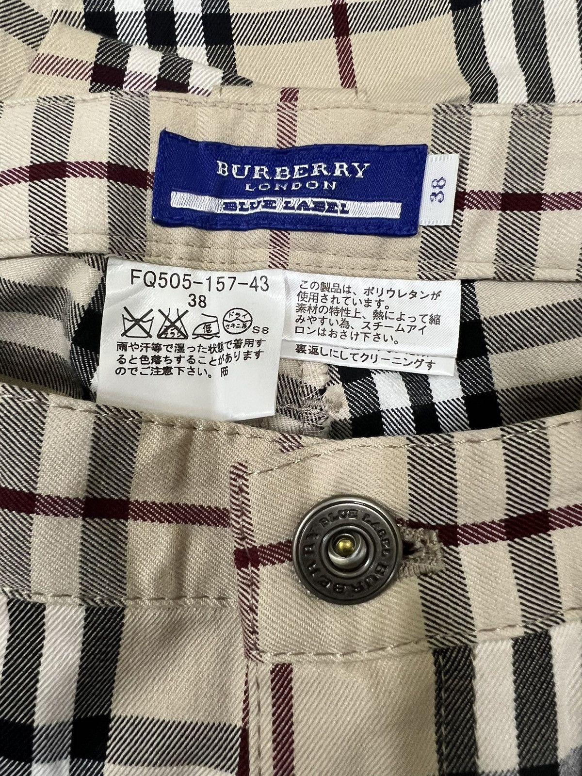 Burberry × Vintage Iconic Burberry Flare Leg Nova Check Flap Pocket Golf Pants Size 28" / US 6 / IT 42 - 10 Thumbnail
