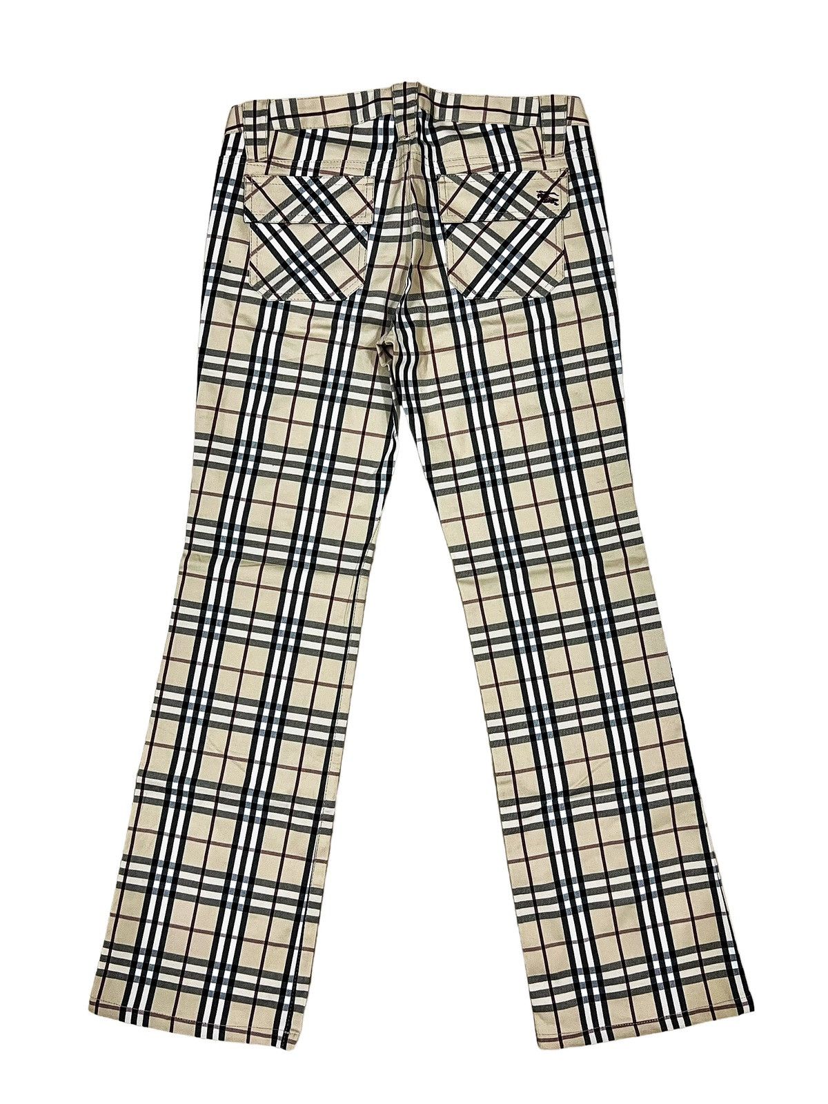 Burberry × Vintage Iconic Burberry Flare Leg Nova Check Flap Pocket Golf Pants Size 28" / US 6 / IT 42 - 1 Thumbnail