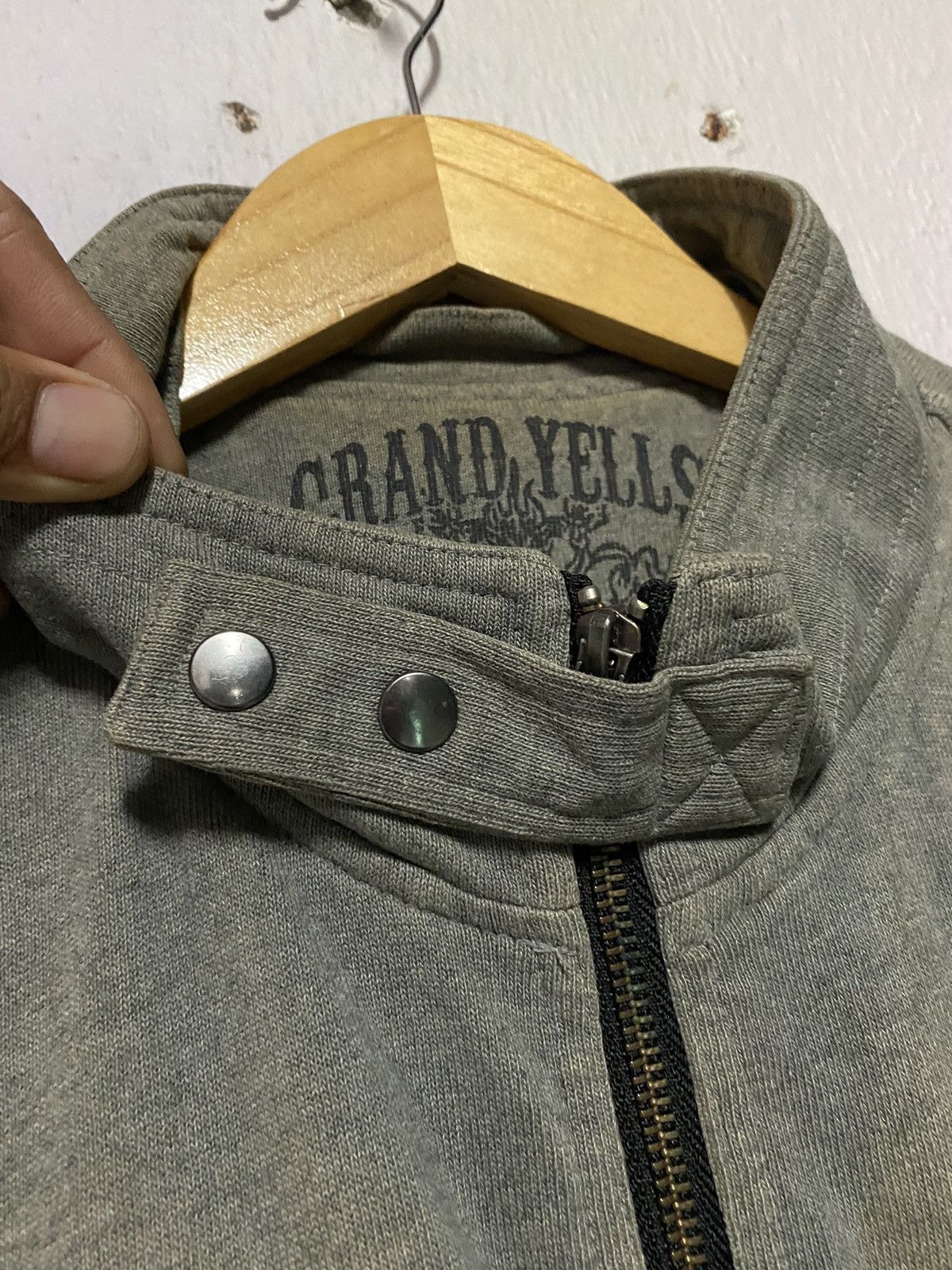 Japanese Brand Vintage Japanese Brand Millitary Jacket Zip Up With Patches Size US L / EU 52-54 / 3 - 7 Thumbnail