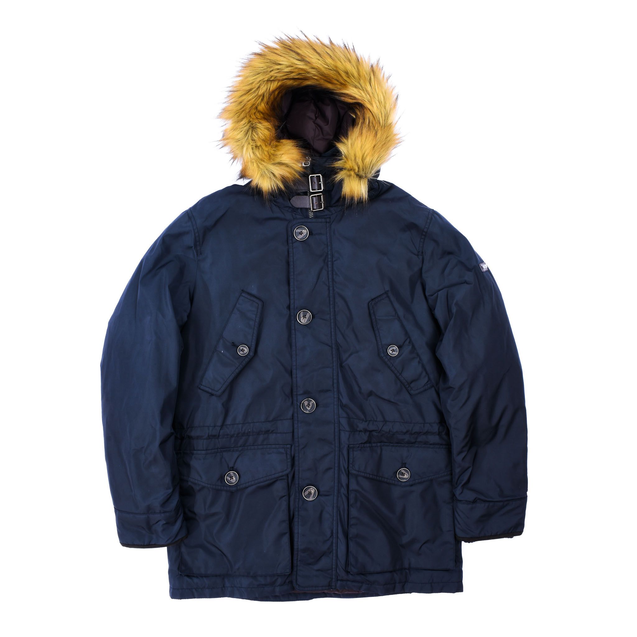 Parka Hackett London Arctic Tech - Taille XL, Indigo, Fourrure Amovible - Neuf Avec étiquettes
