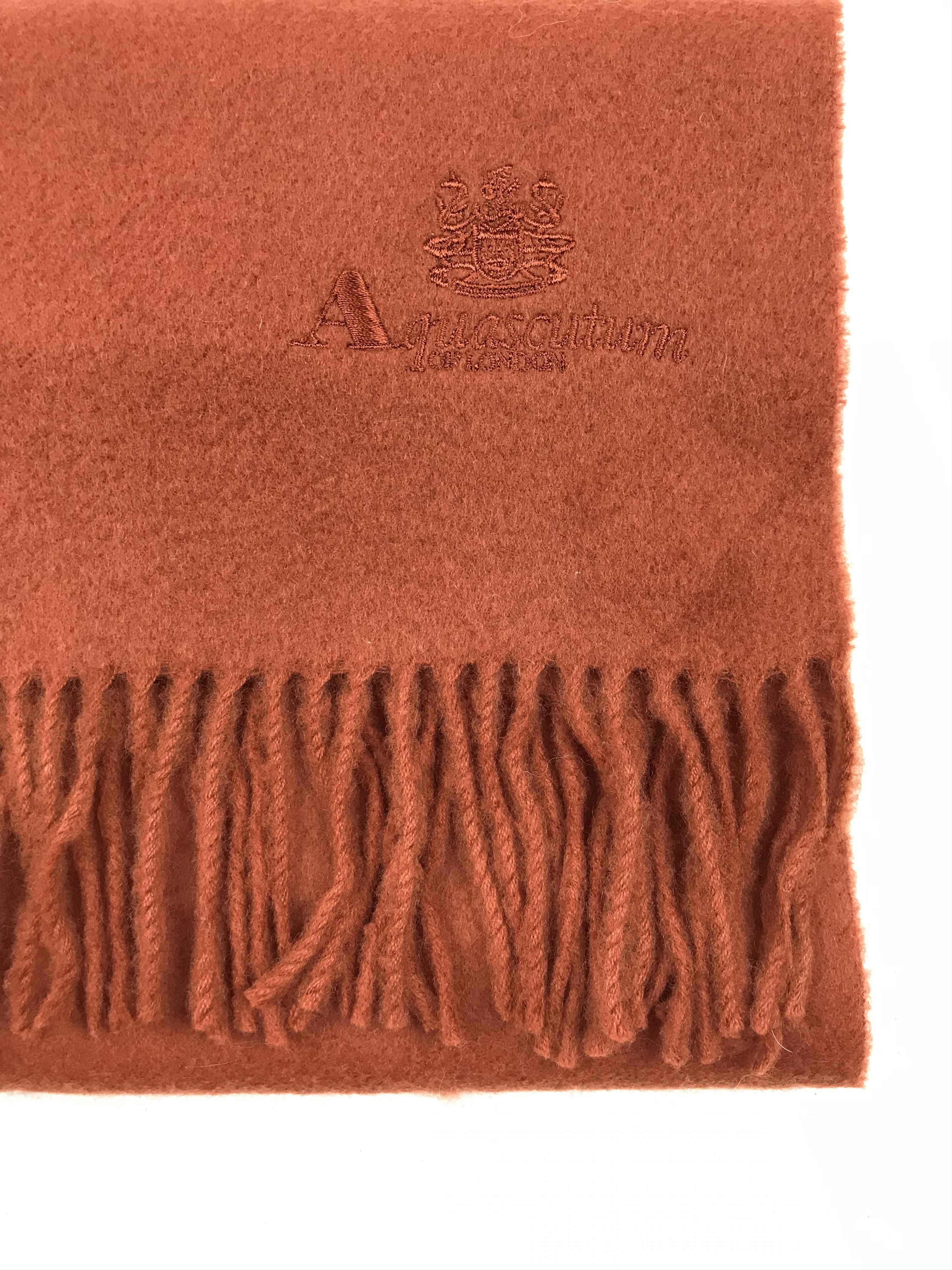 Vintage Aquascutum Scarf Muffler Wool Cashmere