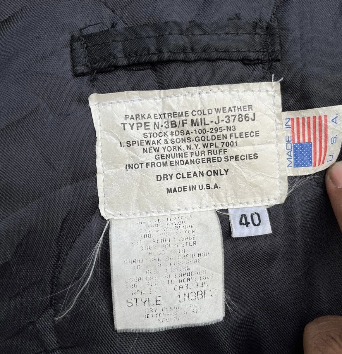 I. Spiewak And Sons (A70). I SPIEWAK GOLDEN FLEECE PARKA JACKET Size US L / EU 52-54 / 3 - 12 Thumbnail
