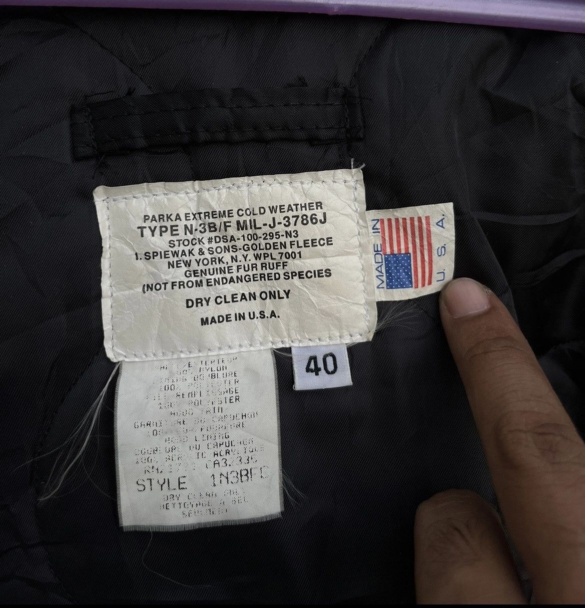 I. Spiewak And Sons (A70). I SPIEWAK GOLDEN FLEECE PARKA JACKET Size US L / EU 52-54 / 3 - 13 Thumbnail