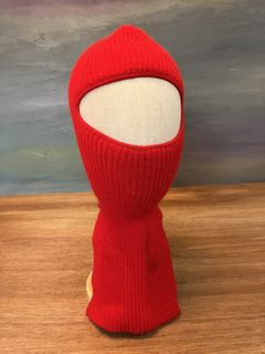 1980's Knit Ski Mask Red Vintage 