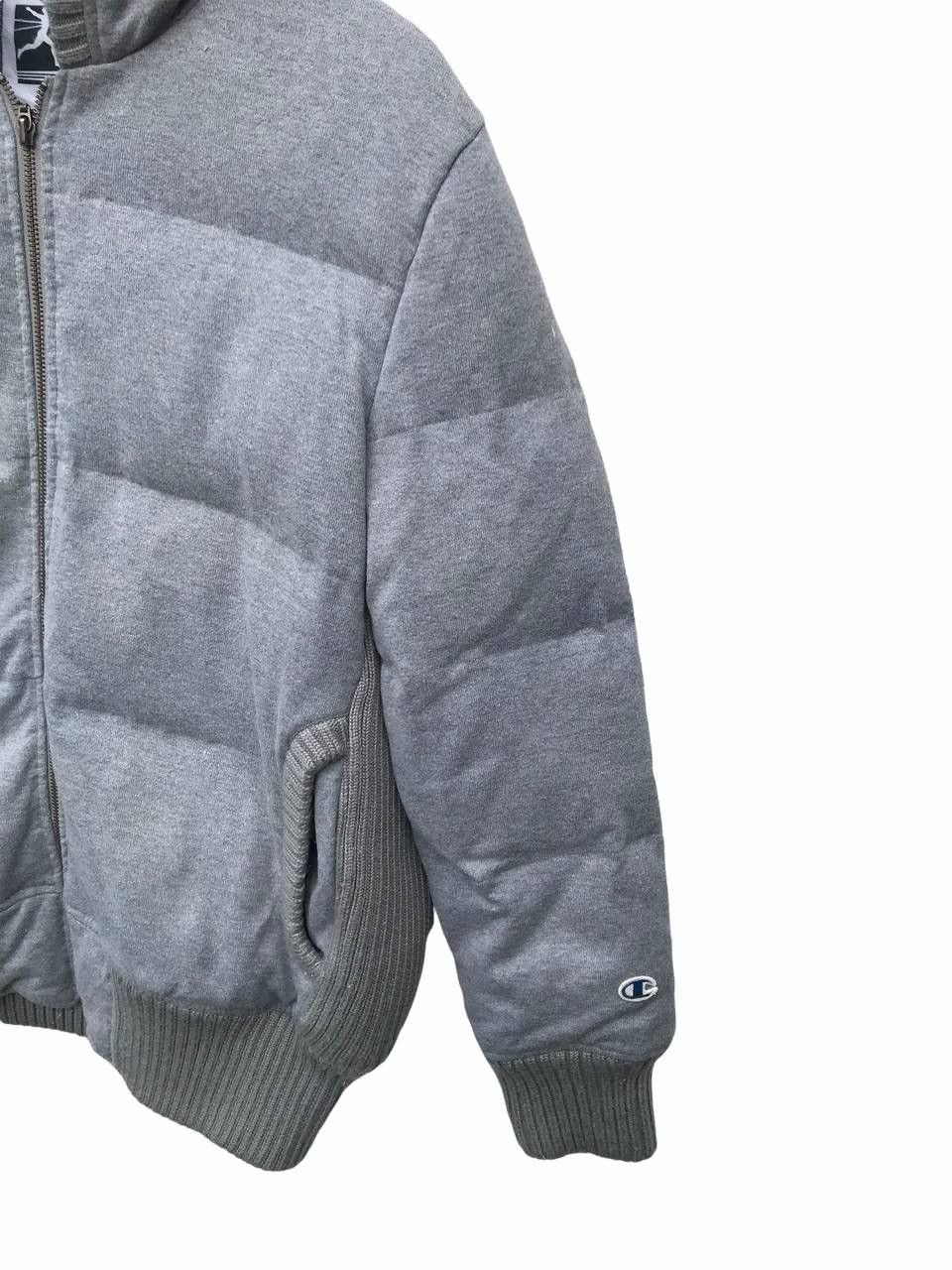 Champion Champion Puffer Hoodie Streetwear Jacket ( STAINS ) Size US M / EU 48-50 / 2 - 5 Thumbnail