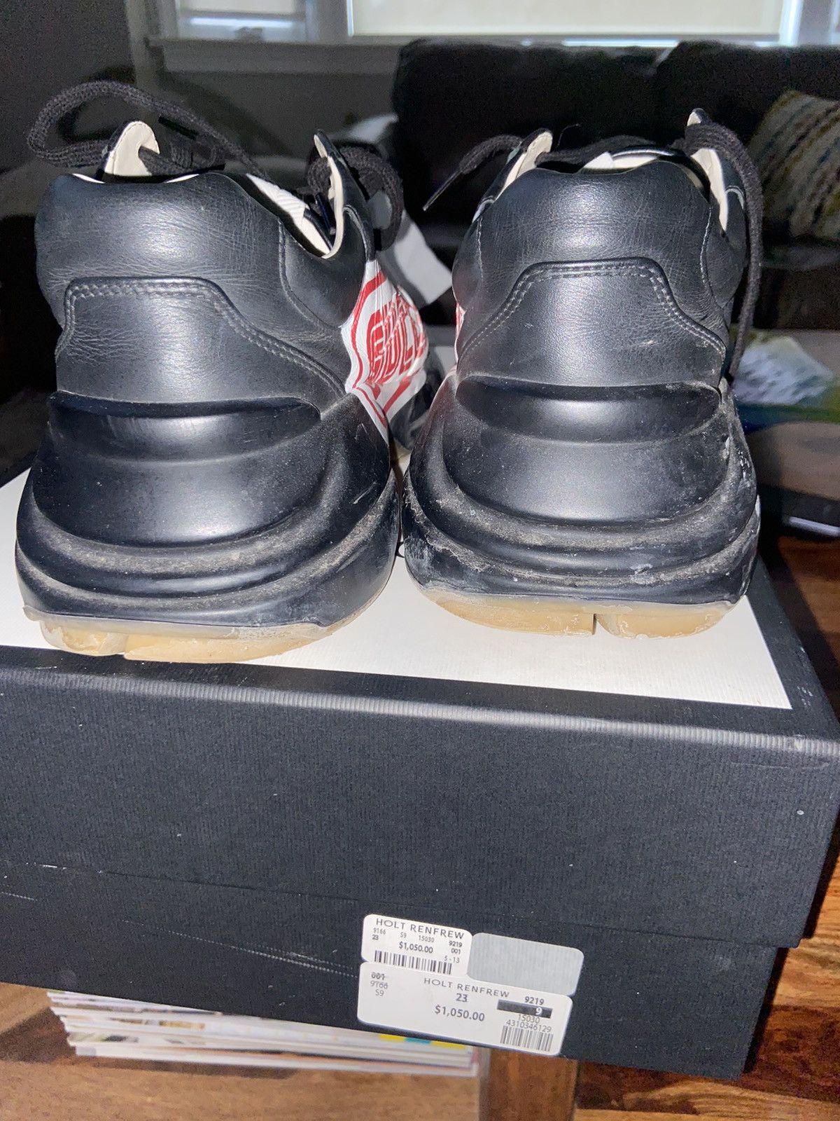 Gucci Gucci black rhyton shoes Size US 9 / EU 42 - 5 Thumbnail