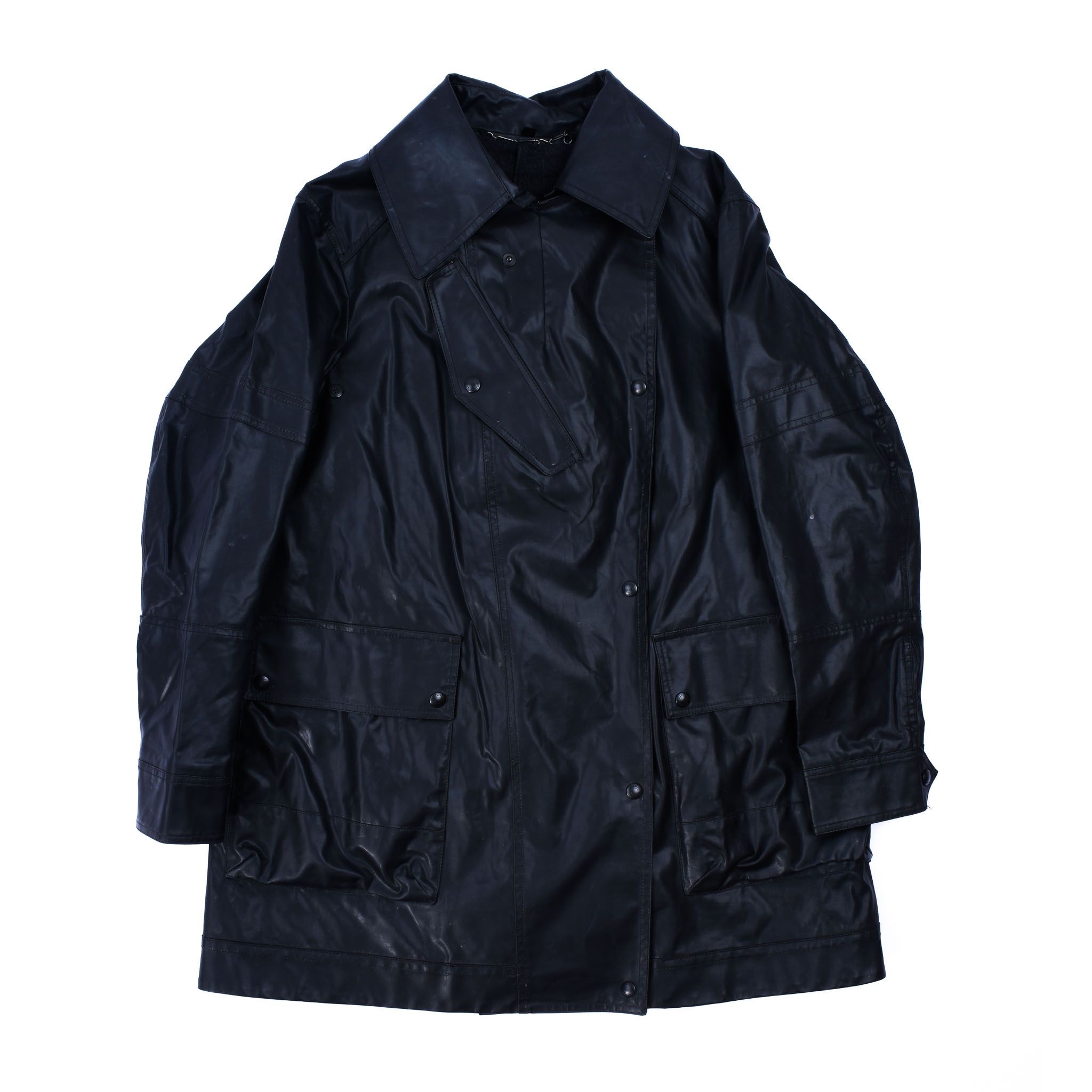 Belstaff Belstaff Classic Rubber Waterproof Long Trench Coat 