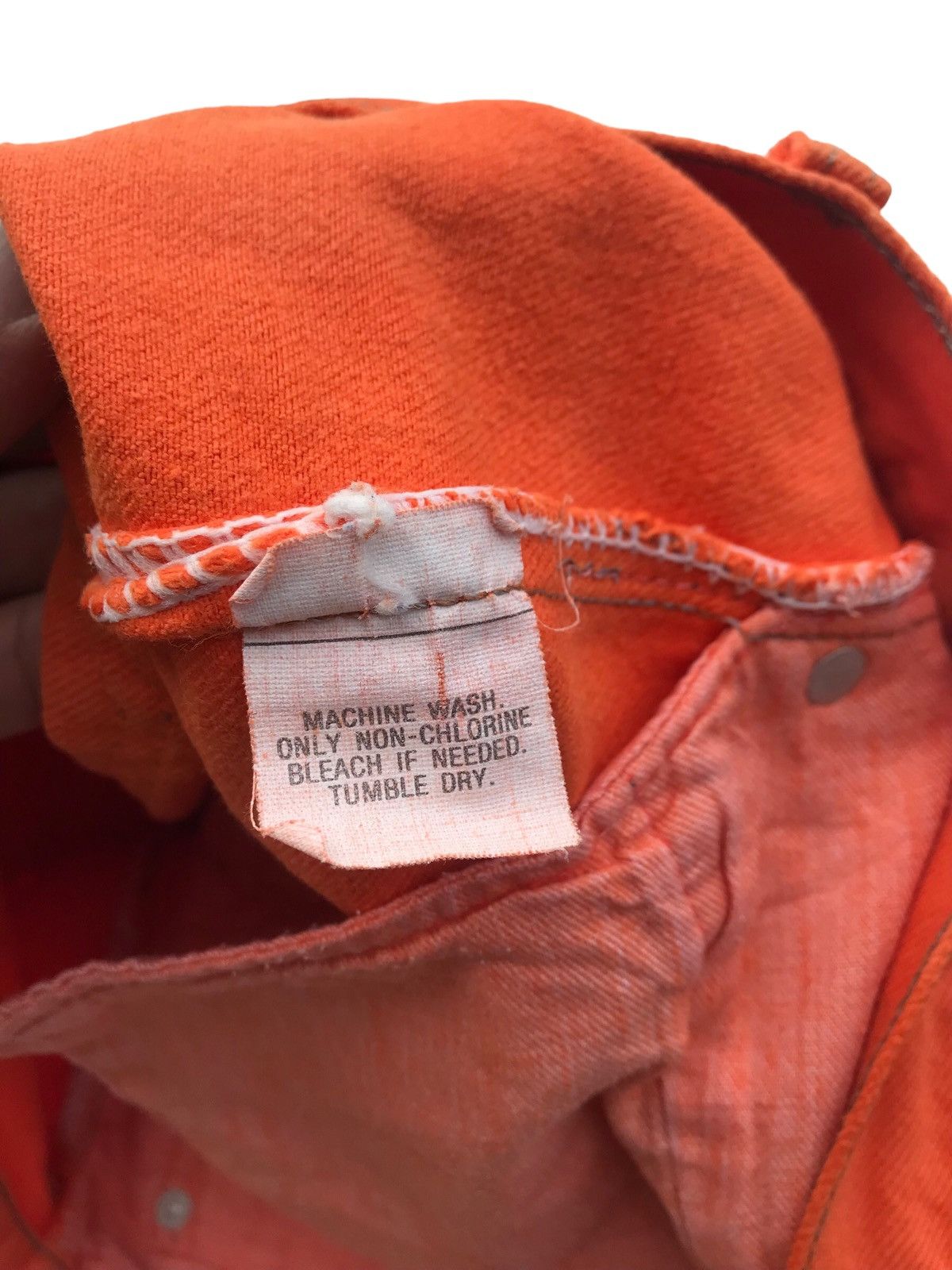 Levi's Rare Orange Levis Denim Streetwear Pants Size US 30 / EU 46 - 11 Thumbnail
