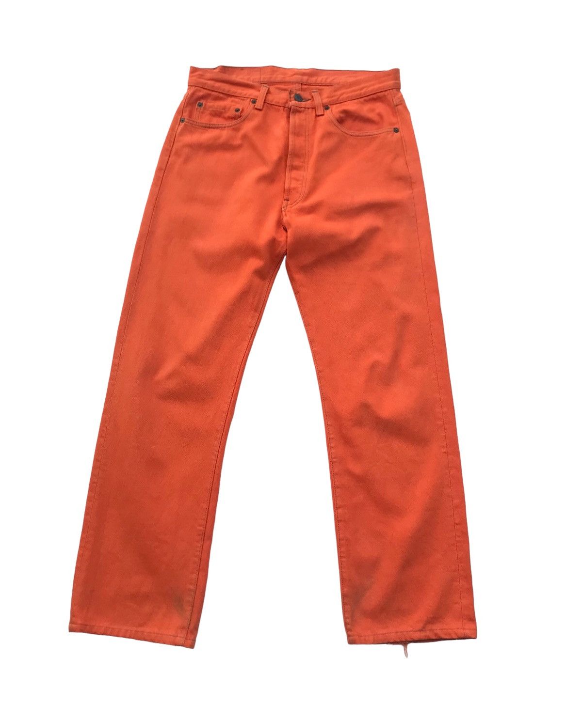 Levi's Rare Orange Levis Denim Streetwear Pants Size US 30 / EU 46 - 2 Thumbnail
