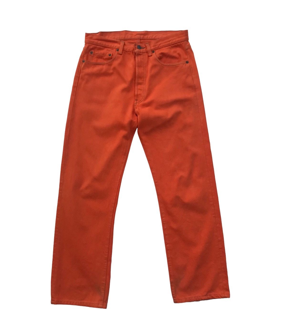 Levi's Rare Orange Levis Denim Streetwear Pants Size US 30 / EU 46 - 1 Thumbnail