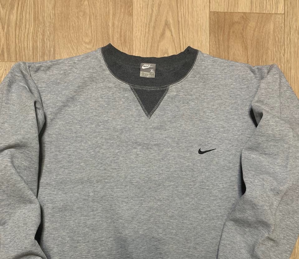Nike × Vintage Vintage Nike Basic Swoosh Logo Pullover Sweatshirt Crewneck Size US XL / EU 56 / 4 - 3 Thumbnail