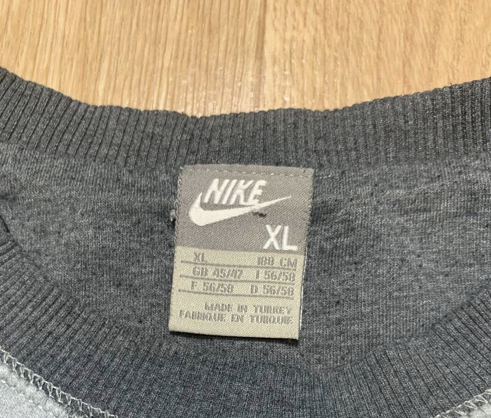 Nike × Vintage Vintage Nike Basic Swoosh Logo Pullover Sweatshirt Crewneck Size US XL / EU 56 / 4 - 6 Thumbnail
