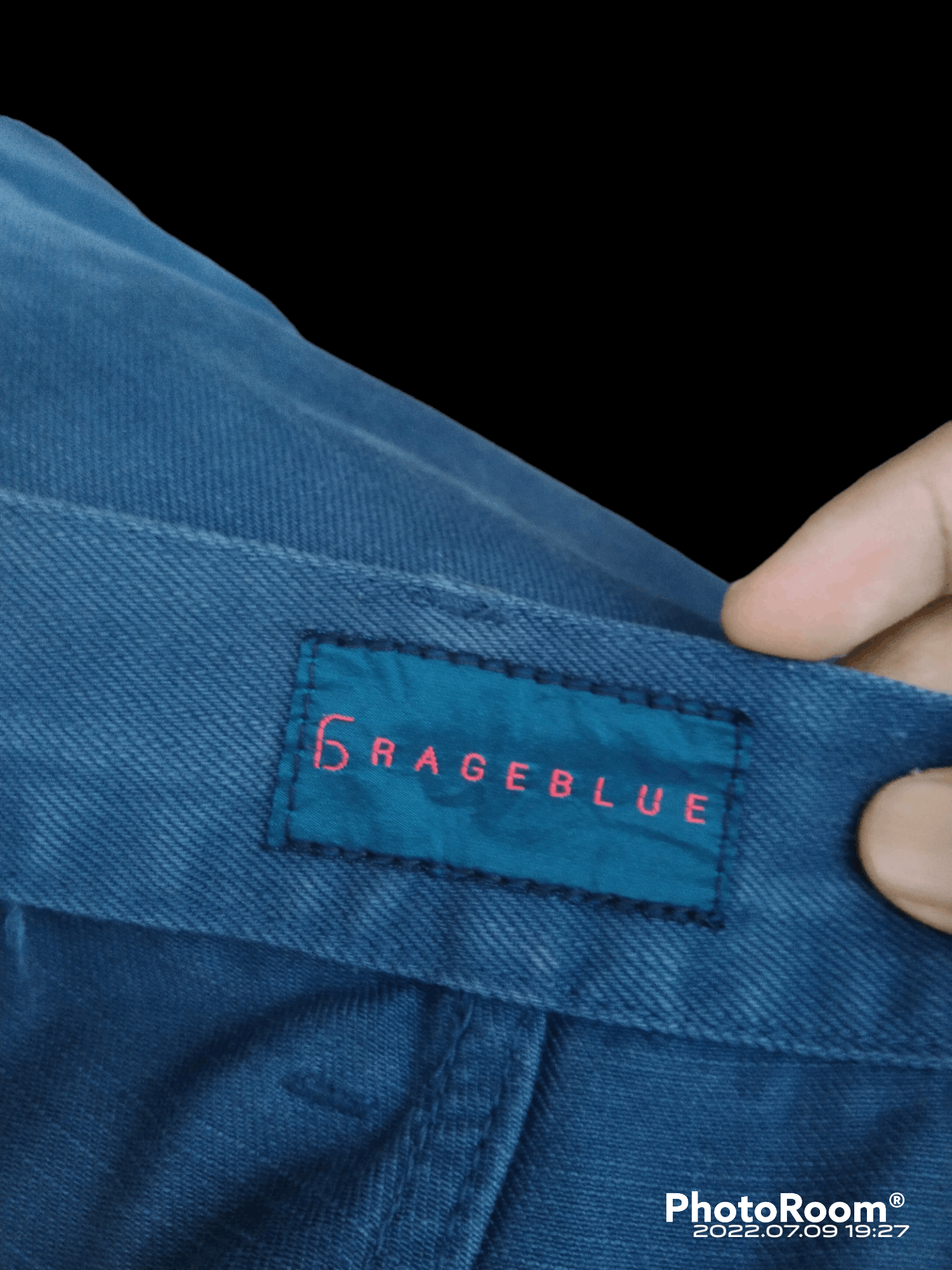 If Six Was Nine × Japanese Brand DiSTRESSED BONDAGE GRAGE BLUE DENIM PANTS Size US 31 - 9 Thumbnail