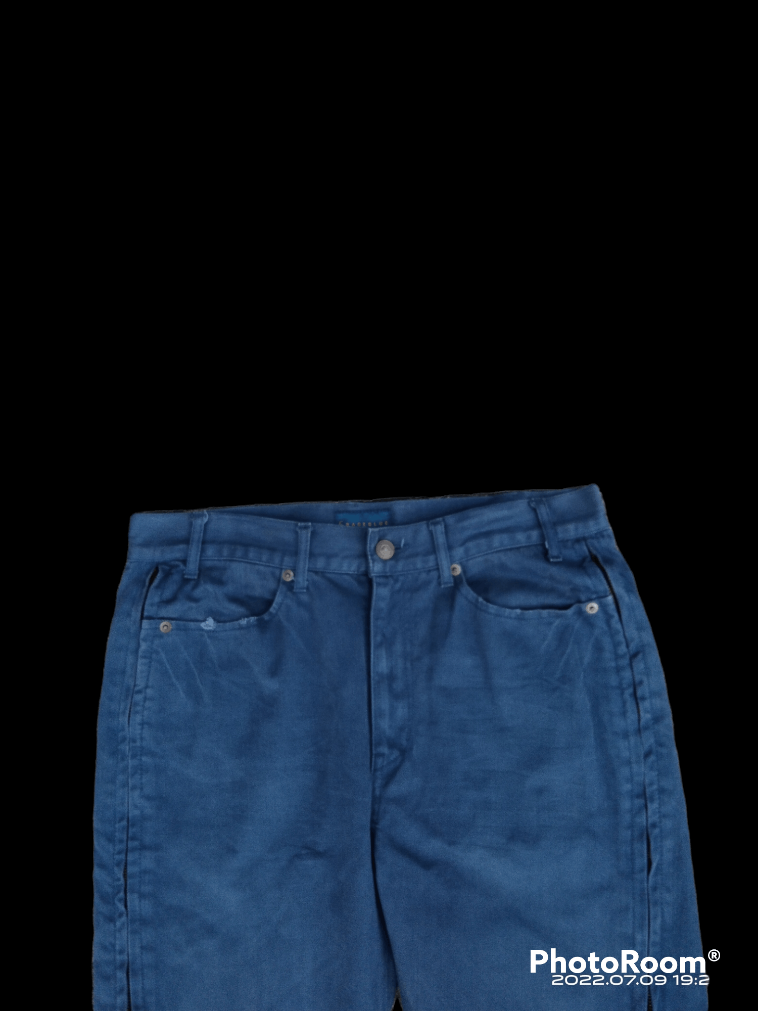If Six Was Nine × Japanese Brand DiSTRESSED BONDAGE GRAGE BLUE DENIM PANTS Size US 31 - 5 Thumbnail
