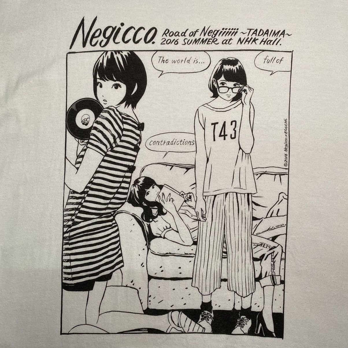 Band Tees × Japanese Brand NEGICCO Road to Negiiiiiii~TADAIMA~ 2016 JAPANESE BAND TEE Size US M / EU 48-50 / 2 - 4 Thumbnail