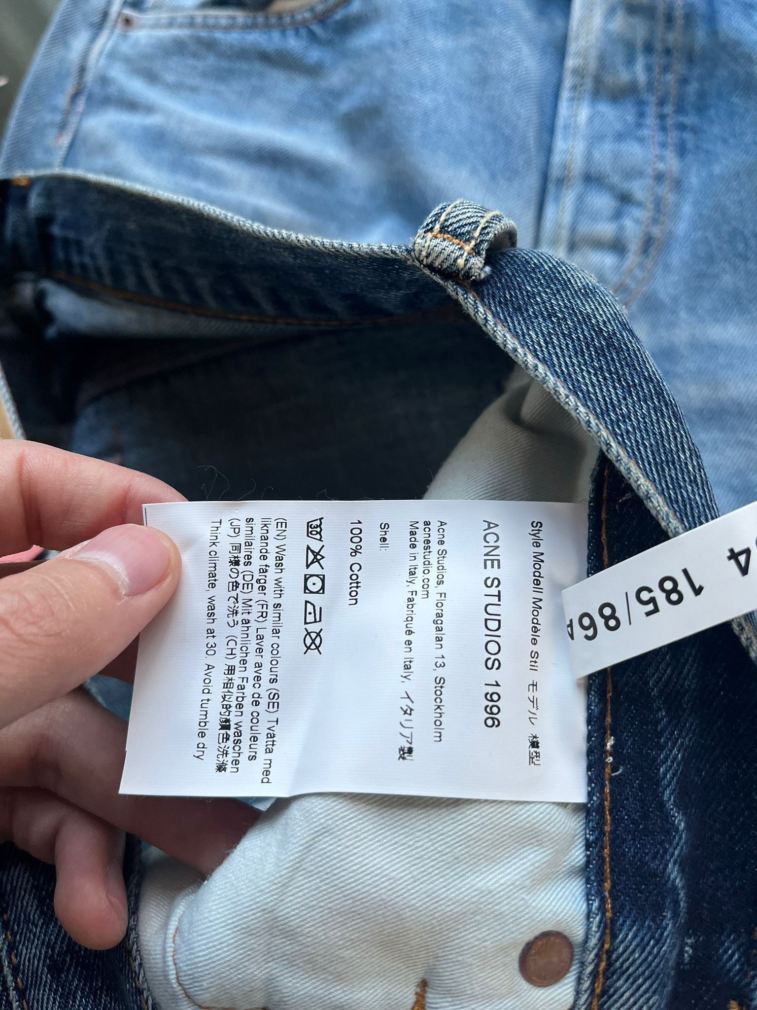 Acne Studios 1996 Denim in Blue Size US 31 - 16 Thumbnail