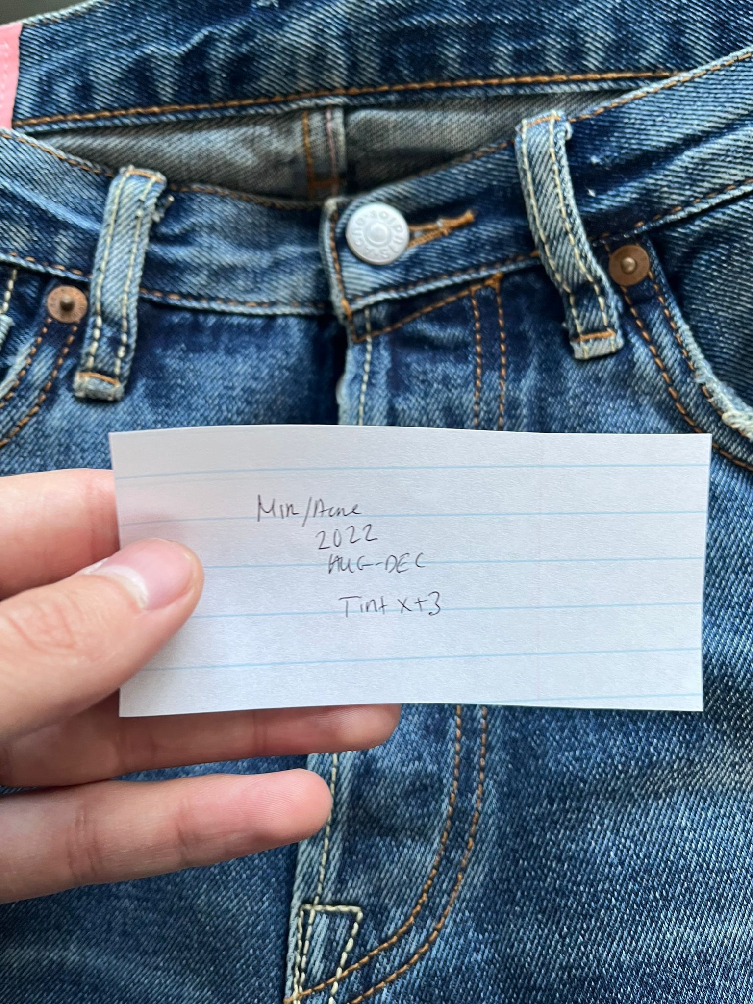 Acne Studios 1996 Denim in Blue Size US 31 - 18 Thumbnail