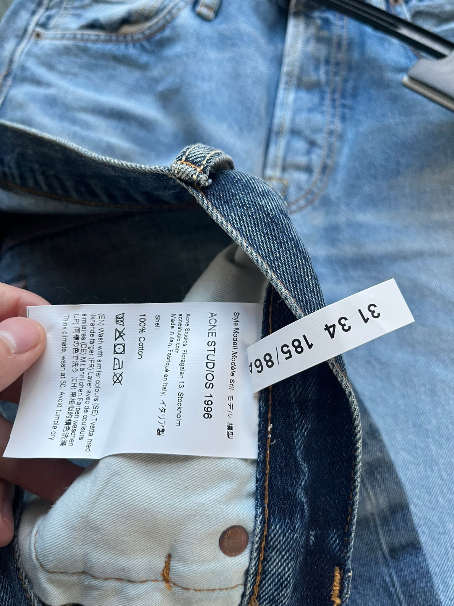 Acne Studios 1996 Denim in Blue Size US 31 - 17 Thumbnail