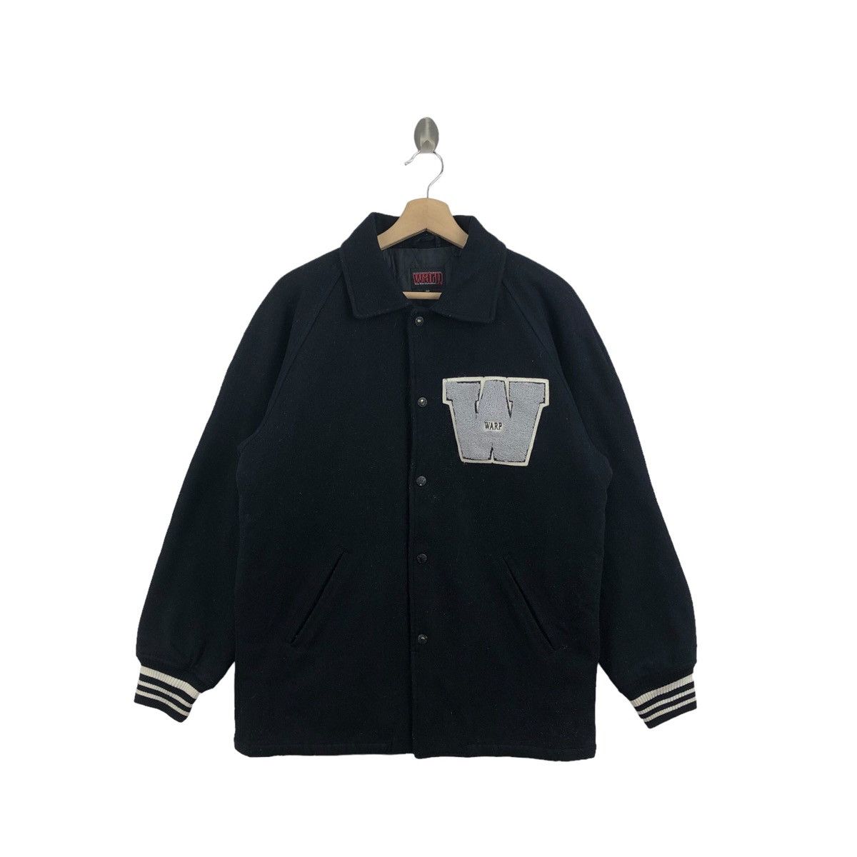 Pick!! Vtg WARP USA Skateboarding Big Logo Embroidery