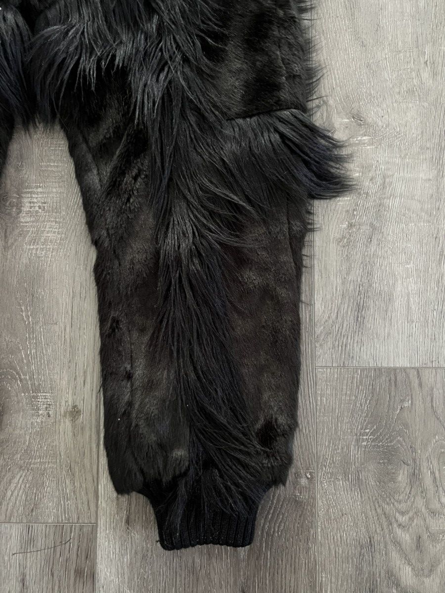 KTZ KTZ Faux Fur Hair & Leather Joggers Pants Size US 31 - 5 Thumbnail