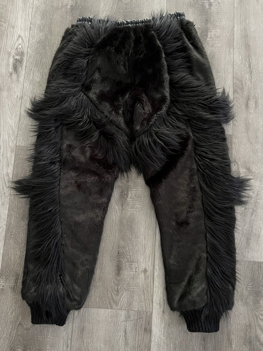 KTZ KTZ Faux Fur Hair & Leather Joggers Pants Size US 31 - 2 Thumbnail
