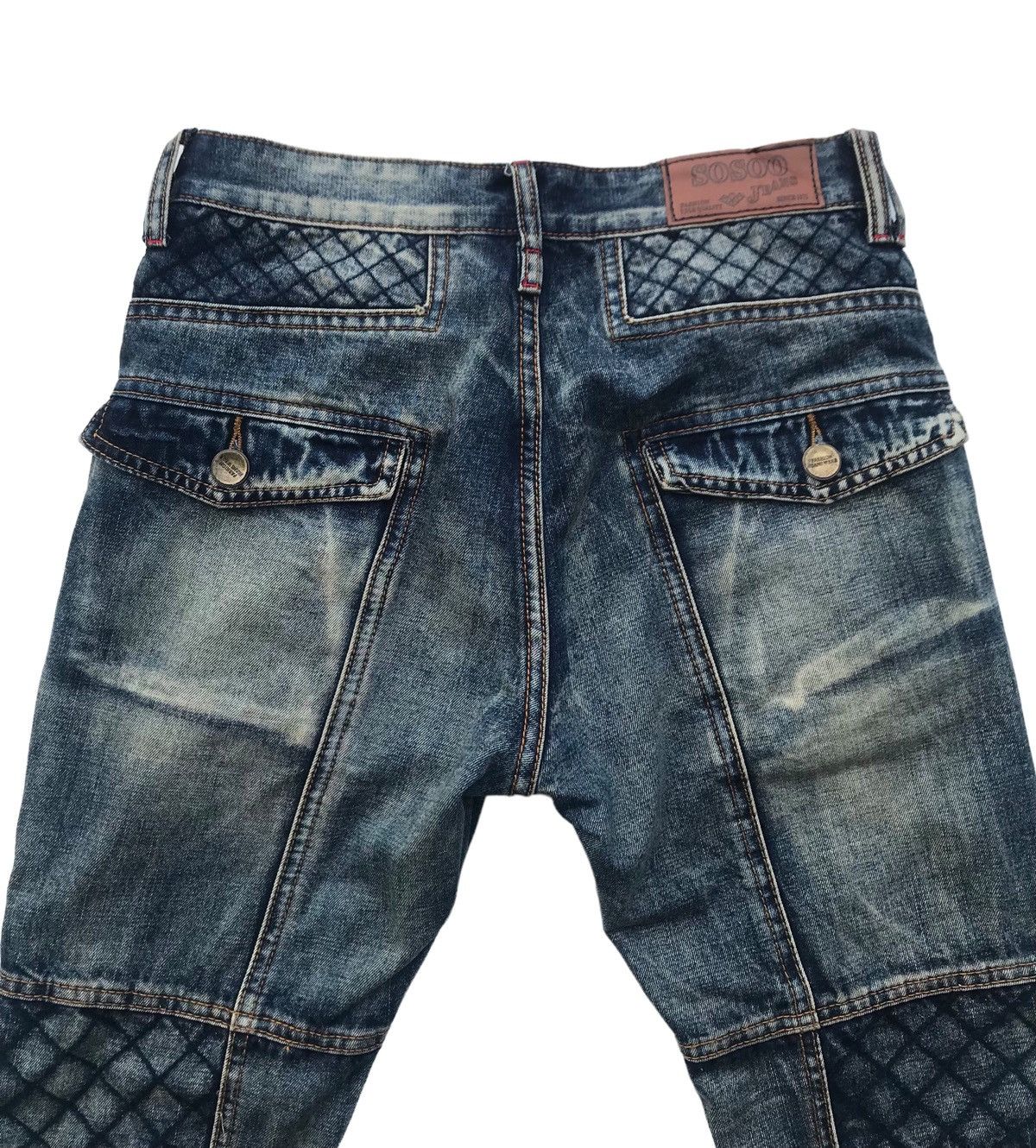 Other Sosoo Jeans Cafe Racer Style Denim Pants Size US 30 / EU 46 - 10 Thumbnail