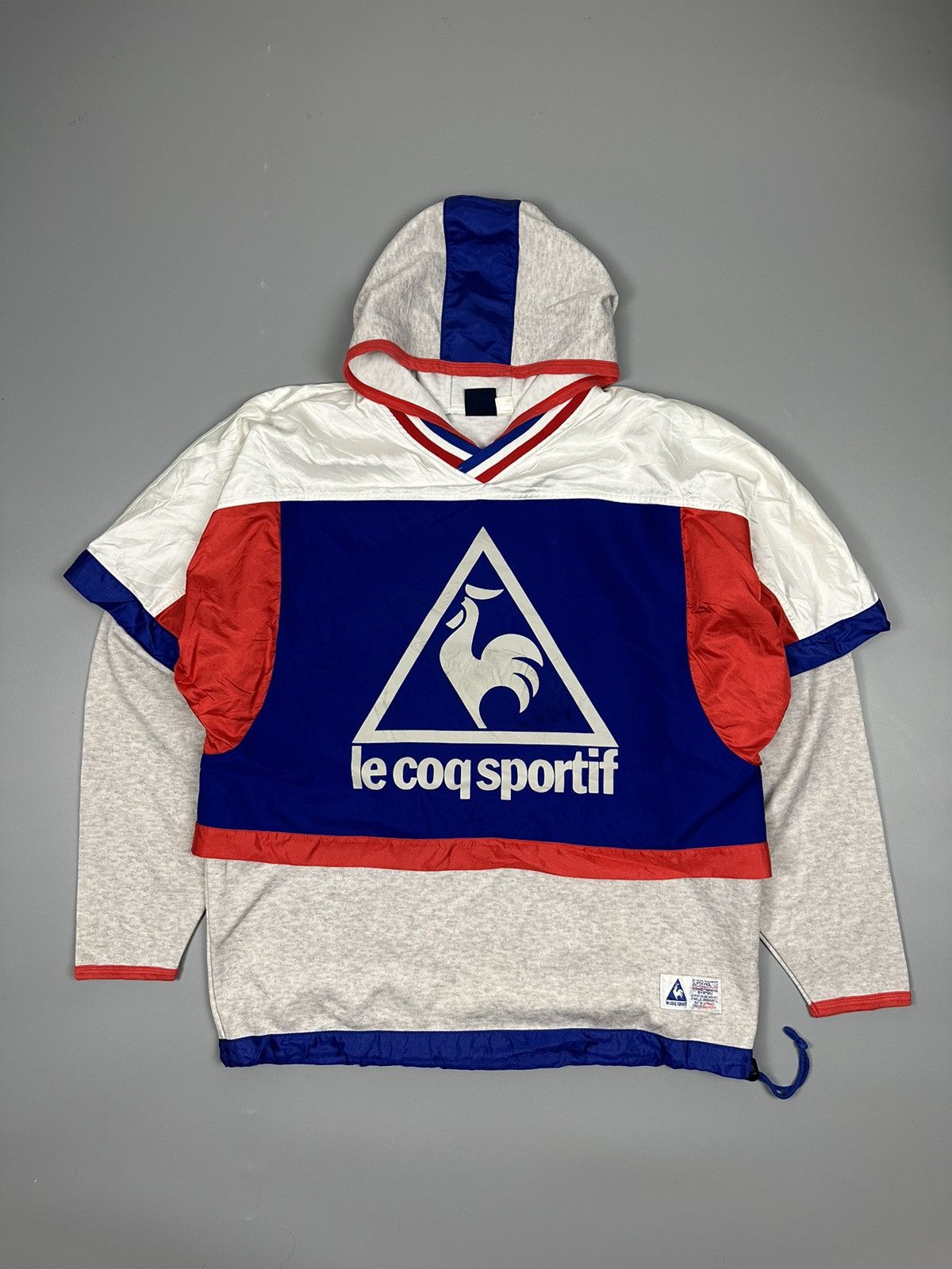 Le Coq Sportif Vintage 90s Le Coq Sportif Big logo Hoodie Sweatshirt Size US L / EU 52-54 / 3 - 1 Thumbnail